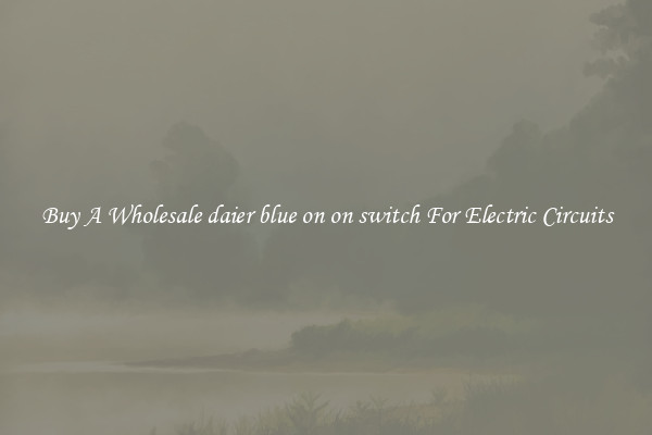 Buy A Wholesale daier blue on on switch For Electric Circuits