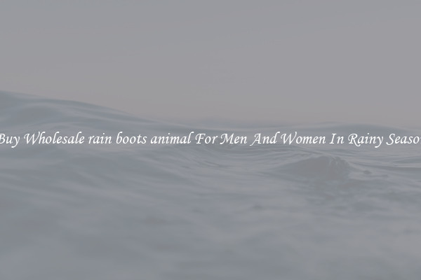 Buy Wholesale rain boots animal For Men And Women In Rainy Season