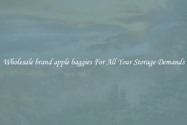 Wholesale brand apple baggies For All Your Storage Demands