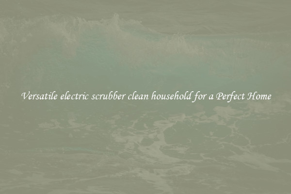 Versatile electric scrubber clean household for a Perfect Home