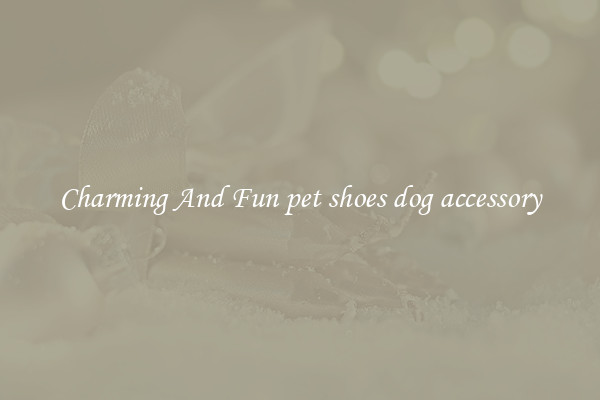 Charming And Fun pet shoes dog accessory