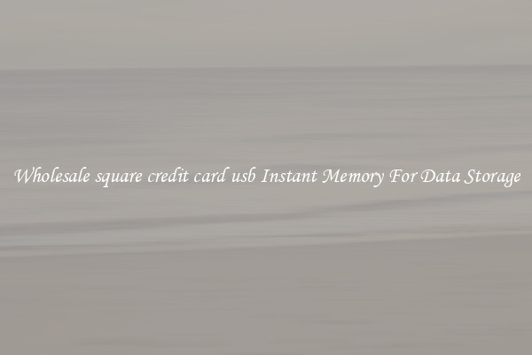 Wholesale square credit card usb Instant Memory For Data Storage