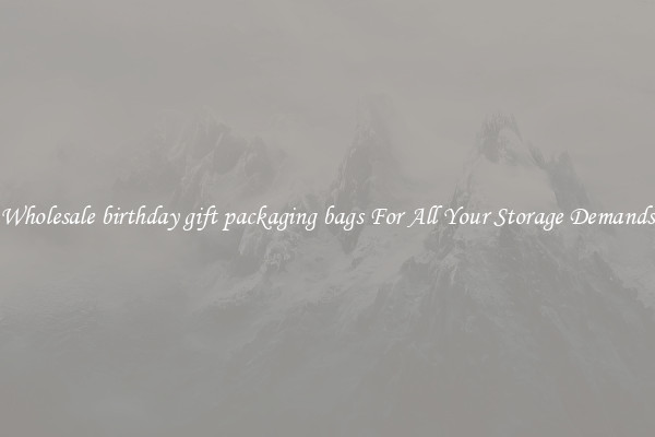 Wholesale birthday gift packaging bags For All Your Storage Demands